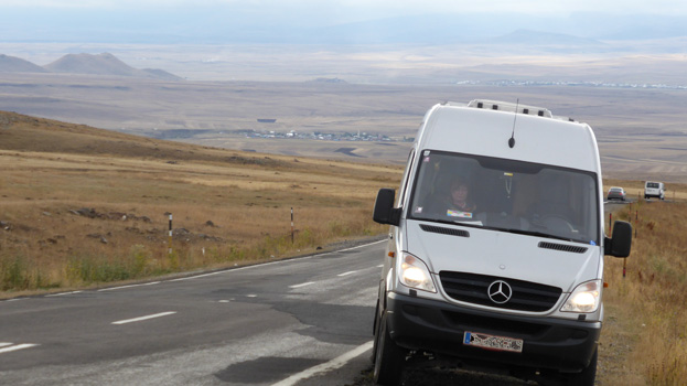 Landschaft bei Kars, Ostanatolien.