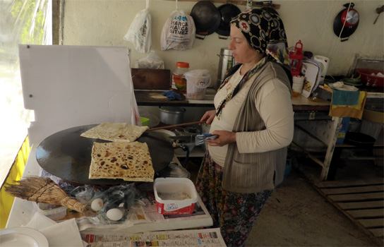 Unser Mittagessen: Palatschinken mit Käse