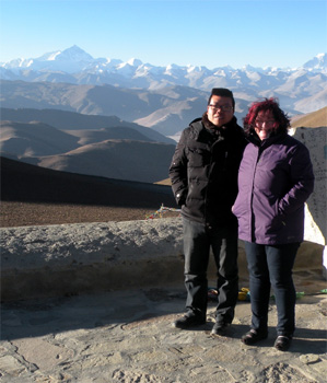 Li mit Susi in Tibet.