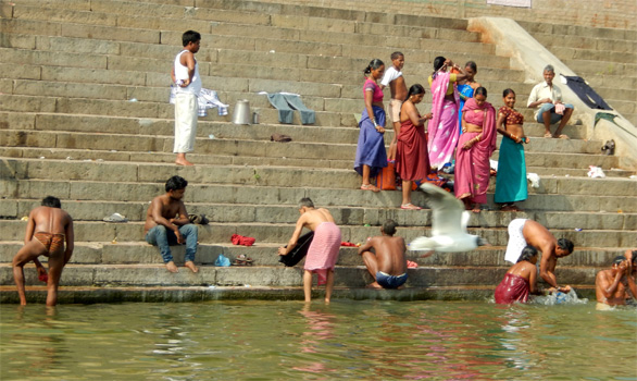 Bad im Ganges.