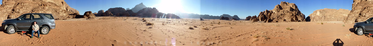 Rast im Wadi Rum.