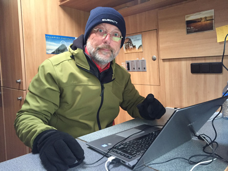 Das Foto ist natürlich ein Scherz. Die Heizung im Zerberus funktioniert ausnahmsweise.