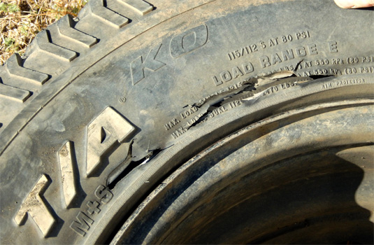 Mit dem sind wir noch einige hundert Kilometer gefahren.