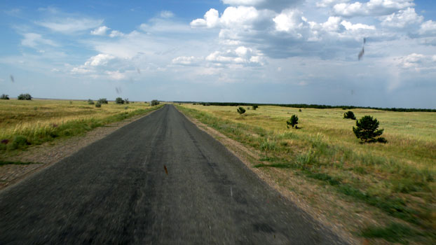Landschaft nördlich von Semej