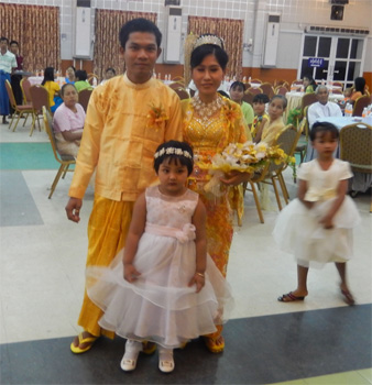 Hochzeit in Pyay.