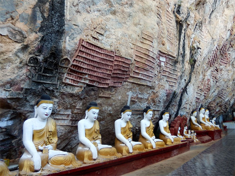 Kawgon Cave, N 16.823221° E 97.585715°.