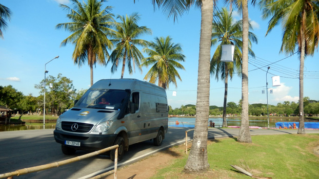 Im Geschichtspark Sukhothai.