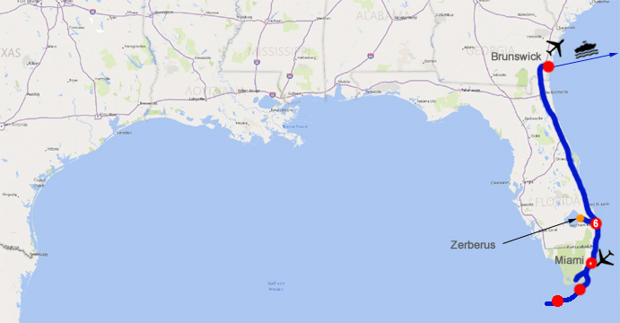 Unsere Route in Florida