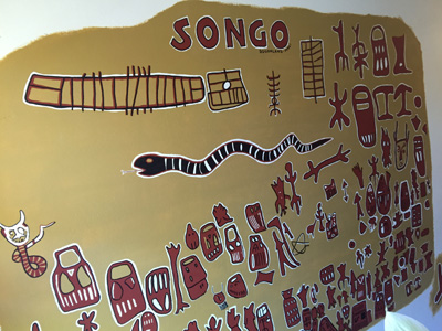 ... male ich ein Fresko ins Vorzimmer.