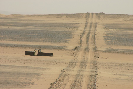Wir befinden uns in einer sehr abgelegenen Sahararegion.