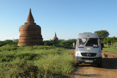 Stupas in Myanmar.