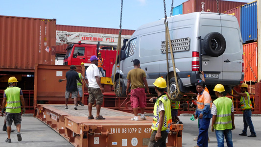 Verschiffung von Timor nach Australien.